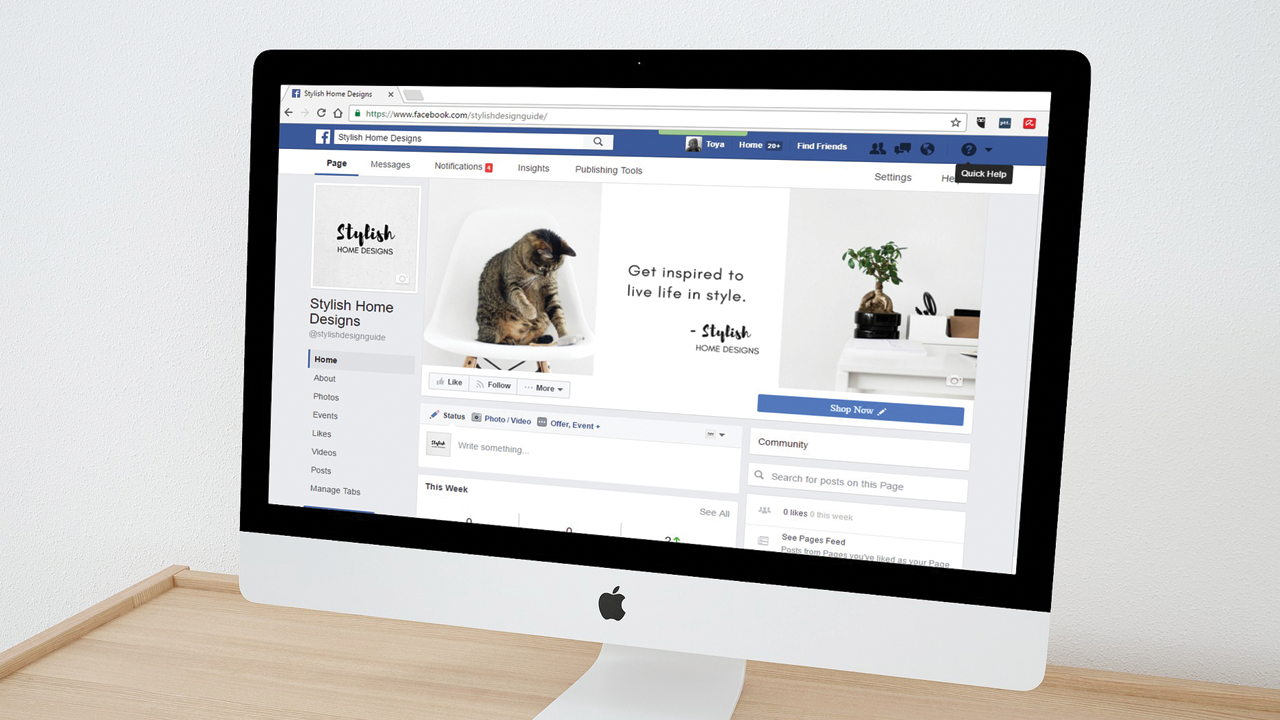 How to create facebook page